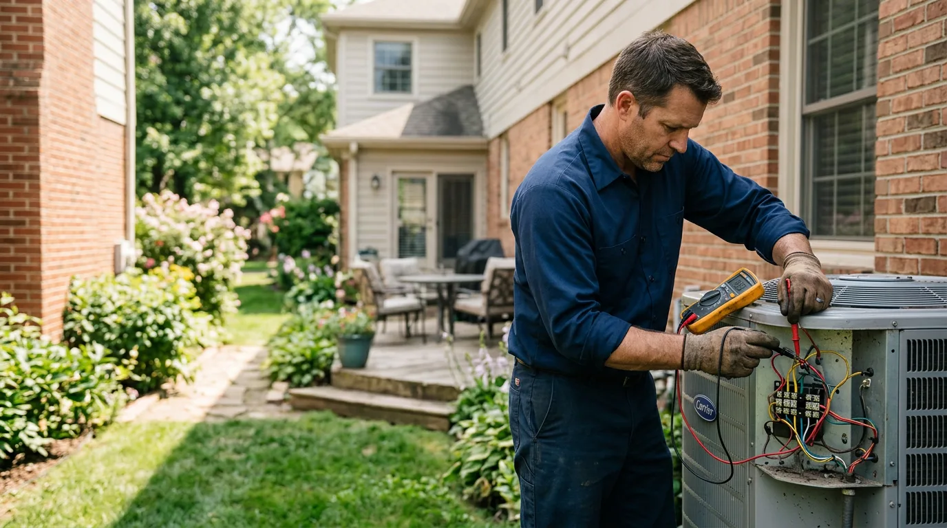 HVAC technician working near Ararat, VA